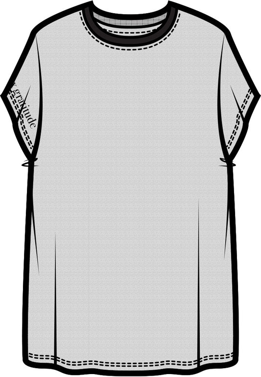 Lilac Mindfulness Classic T-Shirt | Pebble Grey