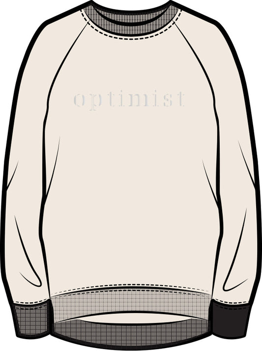 Olivia "Optimist" Oversized Sweatshirt | Cloud