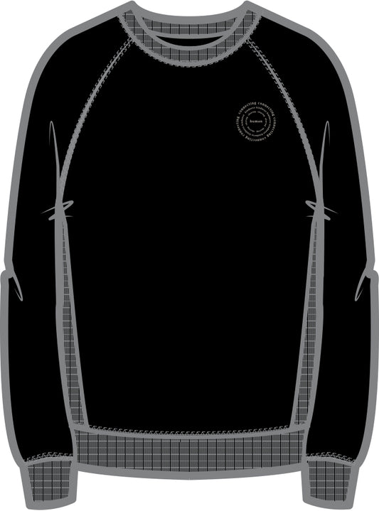 Mila Human Crew Neck Sweatshirt | Black