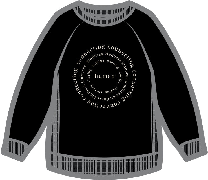 Kids | Mila Human Crew Neck Sweatshirt | Black