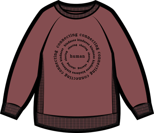 Kids | Mila Human Crew Neck Sweatshirt | Fiesta