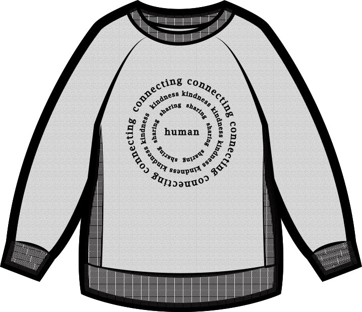 Kids | Mila Human Crew Neck Sweatshirt | Pebble Grey