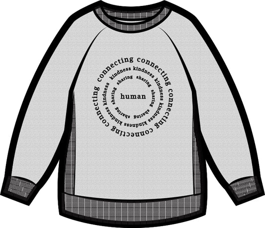 Kids | Mila Human Crew Neck Sweatshirt | Pebble Grey