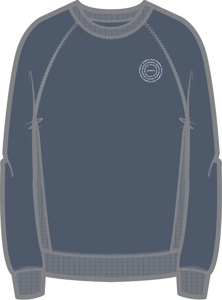 Mila Sunshine Crew Neck Sweatshirt | Gray Dawn