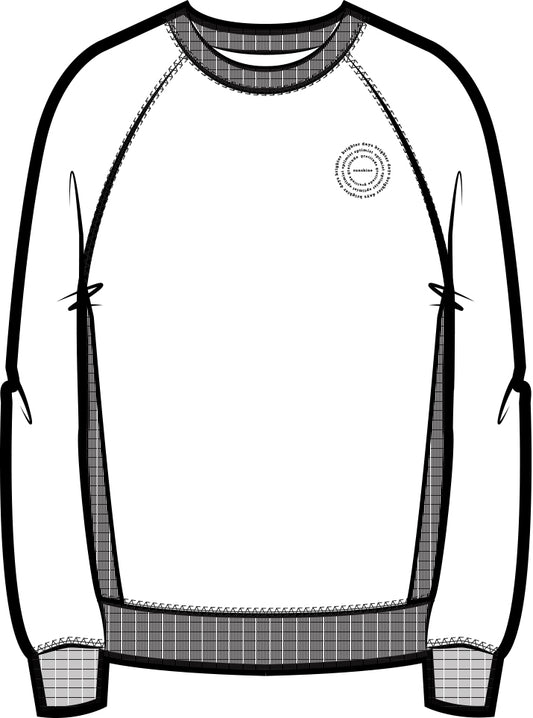 Mila Sunshine Crew Neck Sweatshirt | White