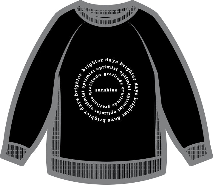 Kids | Mila Sunshine Crew Neck Sweatshirt | Black