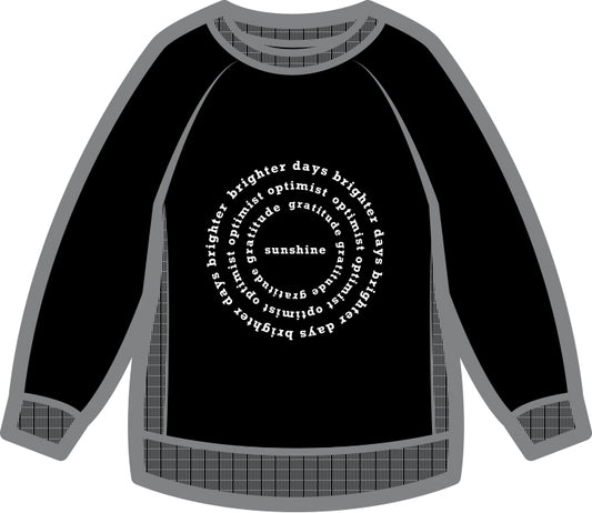 Kids | Mila Sunshine Crew Neck Sweatshirt | Black