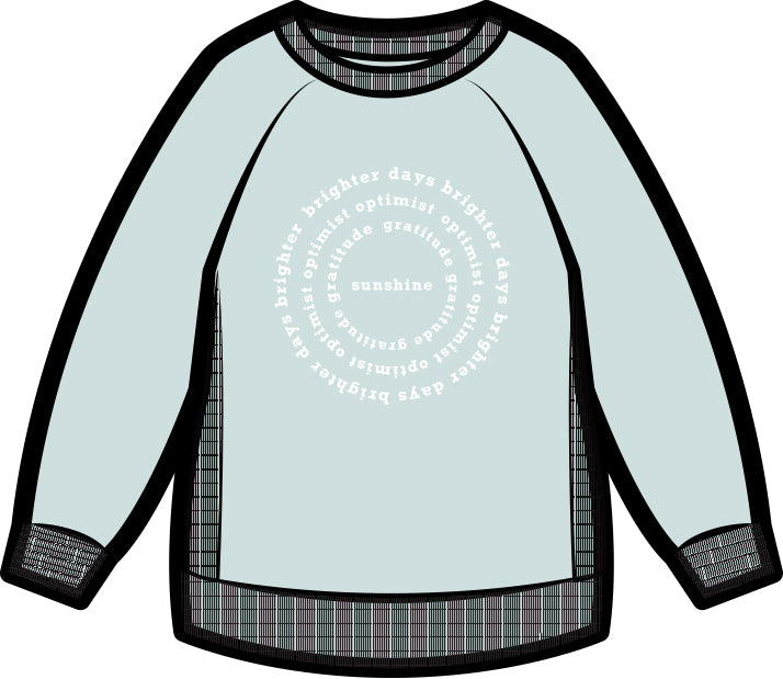 Kids | Mila Sunshine Crew Neck Sweatshirt | Dew Drop