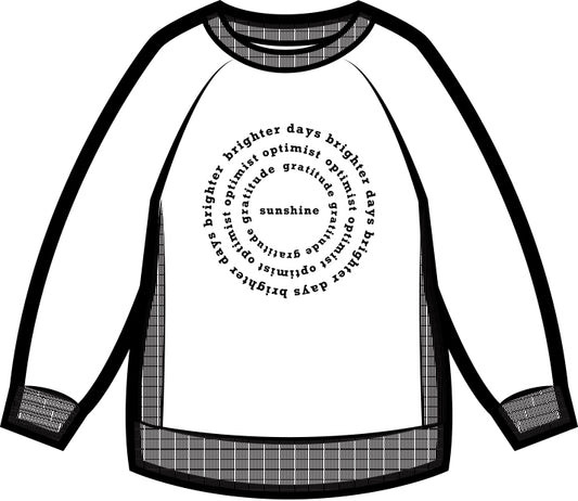 Kids | Mila Sunshine Crew Neck Sweatshirt | White