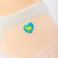 A Line in the Sand Peach - Bamboo Ankle Socks