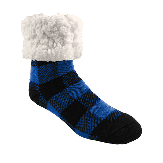 Lumberjack Lapis - Recycled Slipper Socks