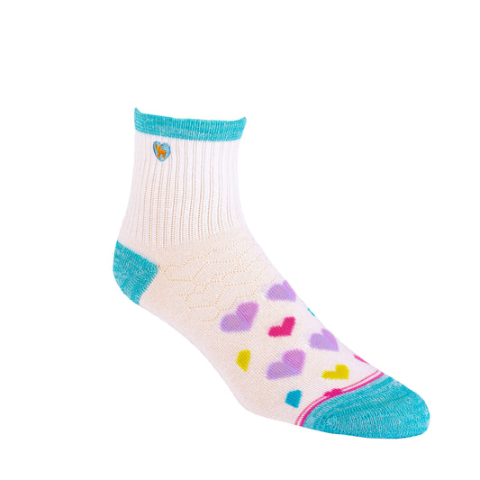 Love Multi - Bamboo Uptown Quarter Crew Socks