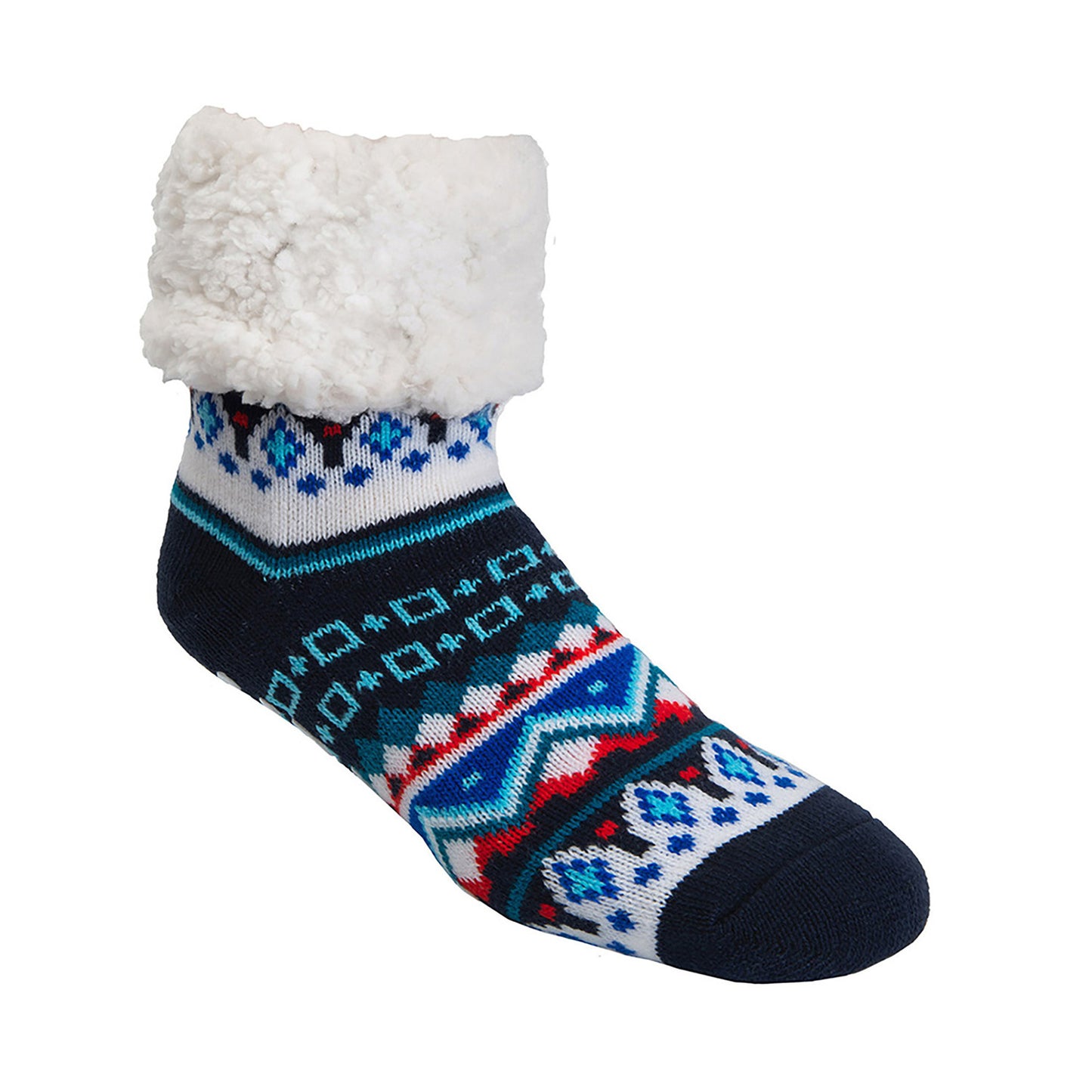 Nordic Blue - Recycled Slipper Socks