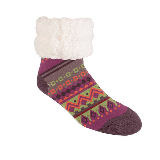 Nordic Cabernet - Recycled Slipper Socks