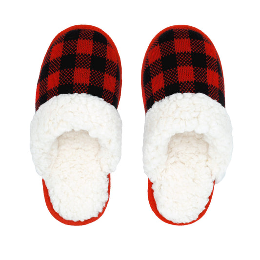 Outdoor Sole Recycled Slippers - Lumberjack Red