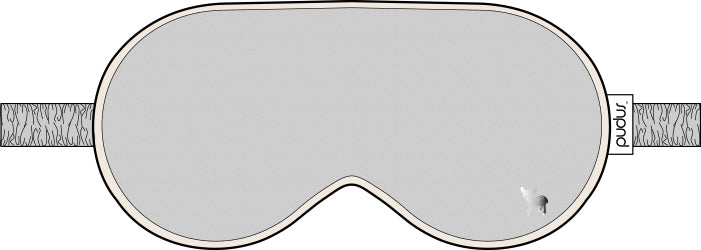 Jessie Eye Mask | Tonal Pudu | Pebble Grey
