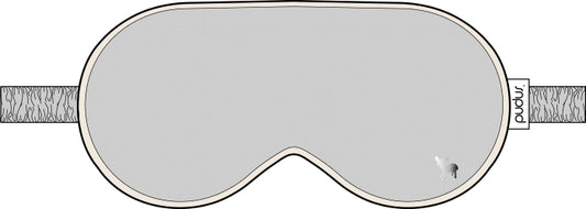 Jessie Eye Mask | Tonal Pudu | Pebble Grey