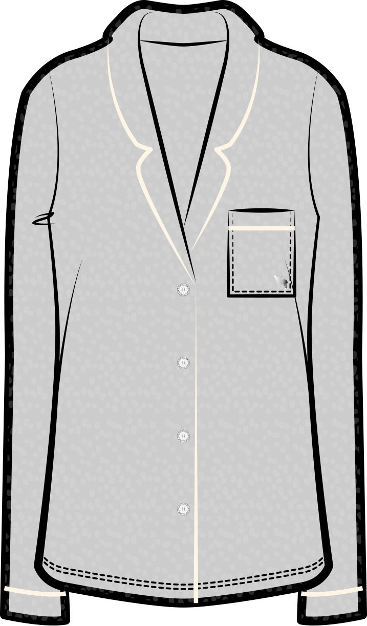 Korrah Pajama Shirt | Pebble Grey