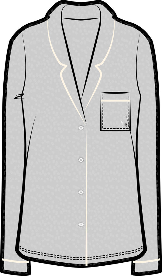 Korrah Pajama Shirt | Pebble Grey