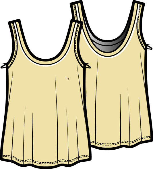 Ella Relaxed Tank Top | Chamomile
