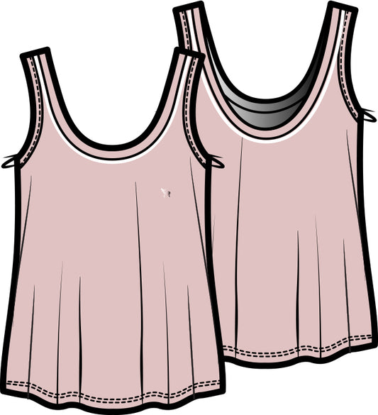 Ella Relaxed Tank Top | First Blush