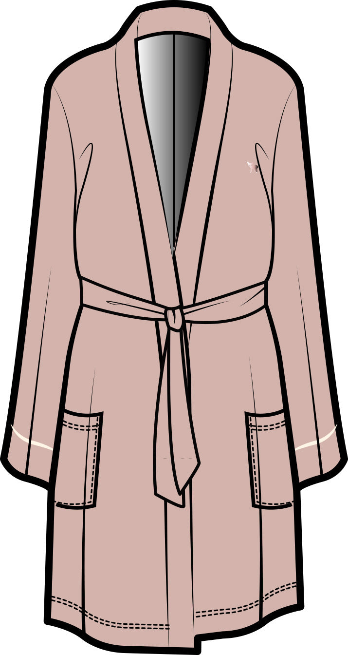Dahlia Belted Kimono | Daydream Pink