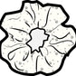 Daisy Scrunchie | Allover Print Ivory