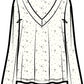 Jamie V-Neck Sleep Top | Ivory Allover Print