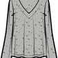 Jamie V-Neck Sleep Top | Light Grey Allover Print