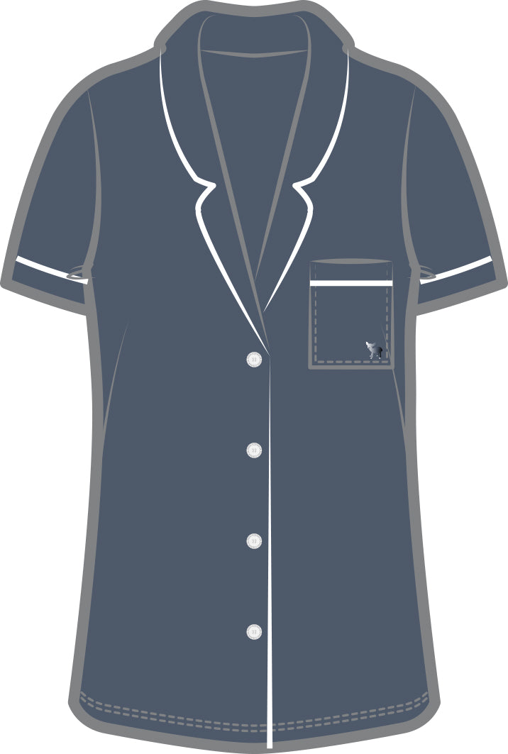 Calla Sleep Shirt | Gray Dawn