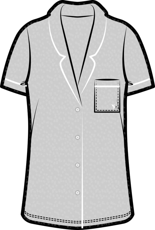 Calla Sleep Shirt | Pebble Grey