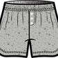 Brooklyn Sleep Short | Light Grey Allover Print
