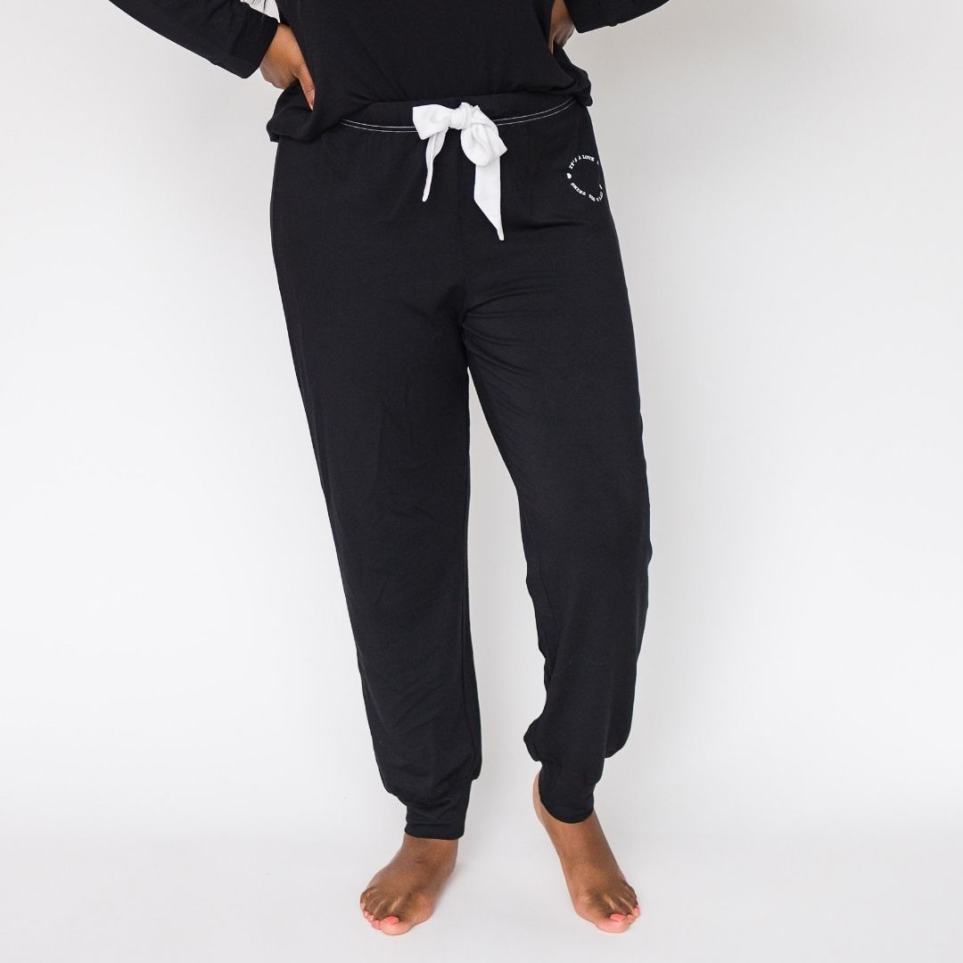 Penni Sleep Joggers | Black