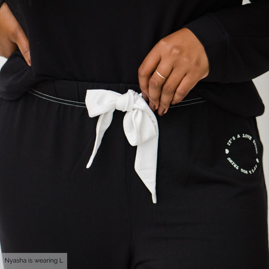 Penni Sleep Joggers | Black