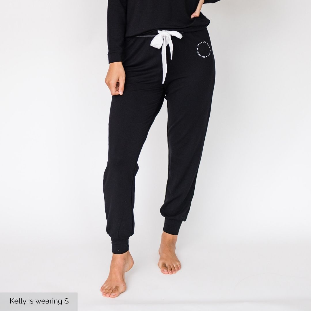 Penni Sleep Joggers | Black