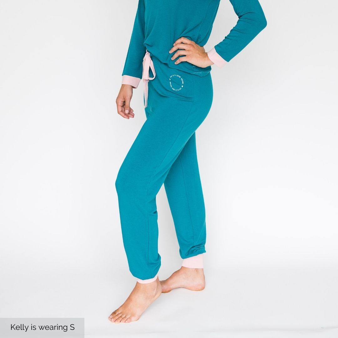 Penni Sleep Joggers | Harbour Blue