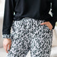 Sienna Sleep Pants | Light Grey Animal Print