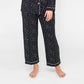 Korrah Sleep Pants | Black with Cloud Dots