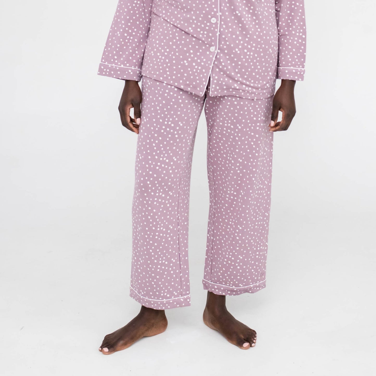 Korrah Sleep Pants | Elderberry With Cloud Dots