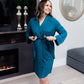 Dahlia Belted Kimono | Twilight Blue