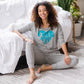 Cara "Free Spirit" Sleep Shirt | Grey Stripes
