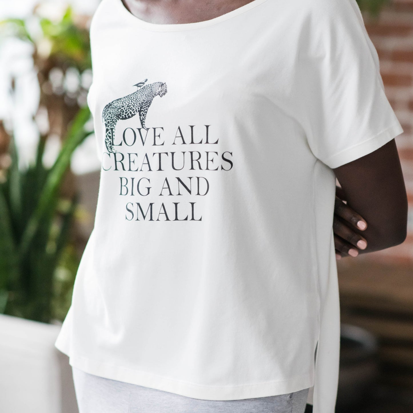 Lola Ballerina Neck Tee | Ivory