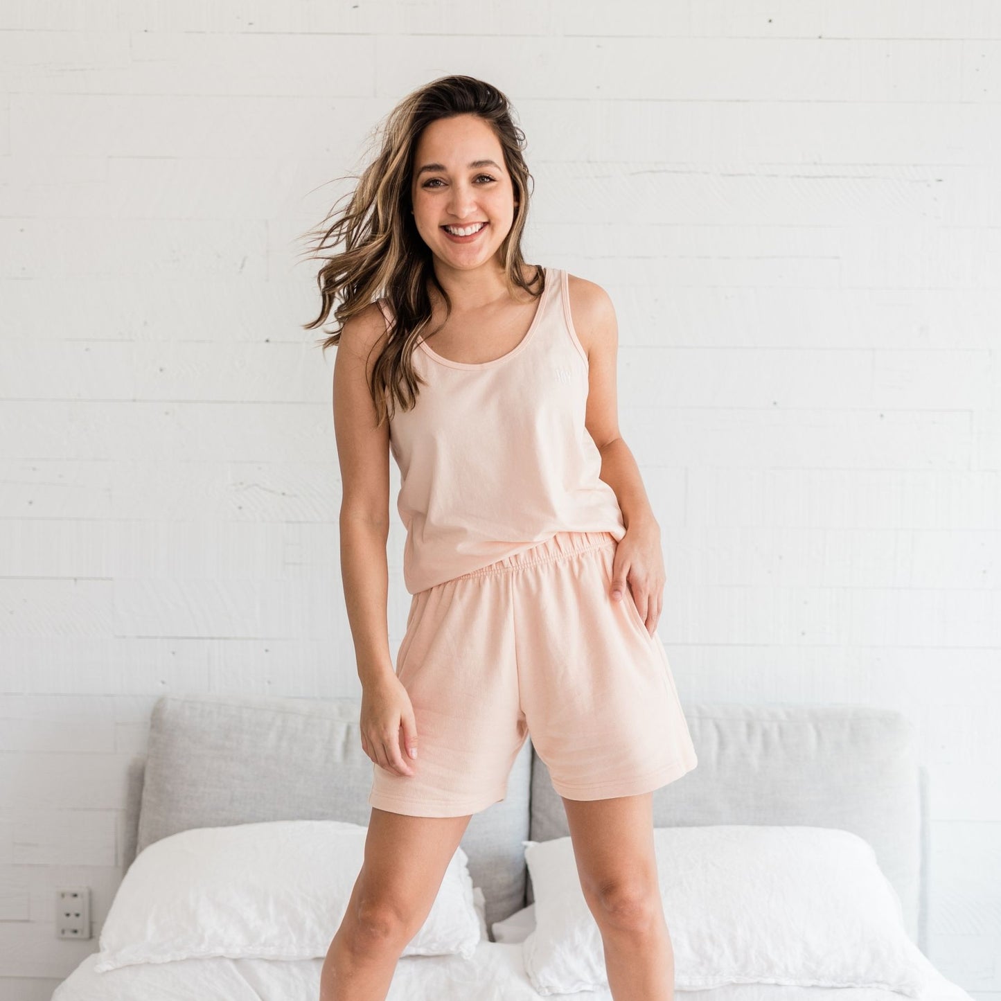 Masie Boyfriend Shorts | Apricot