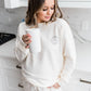 Mila Human Crew Neck Sweatshirt | Cloud