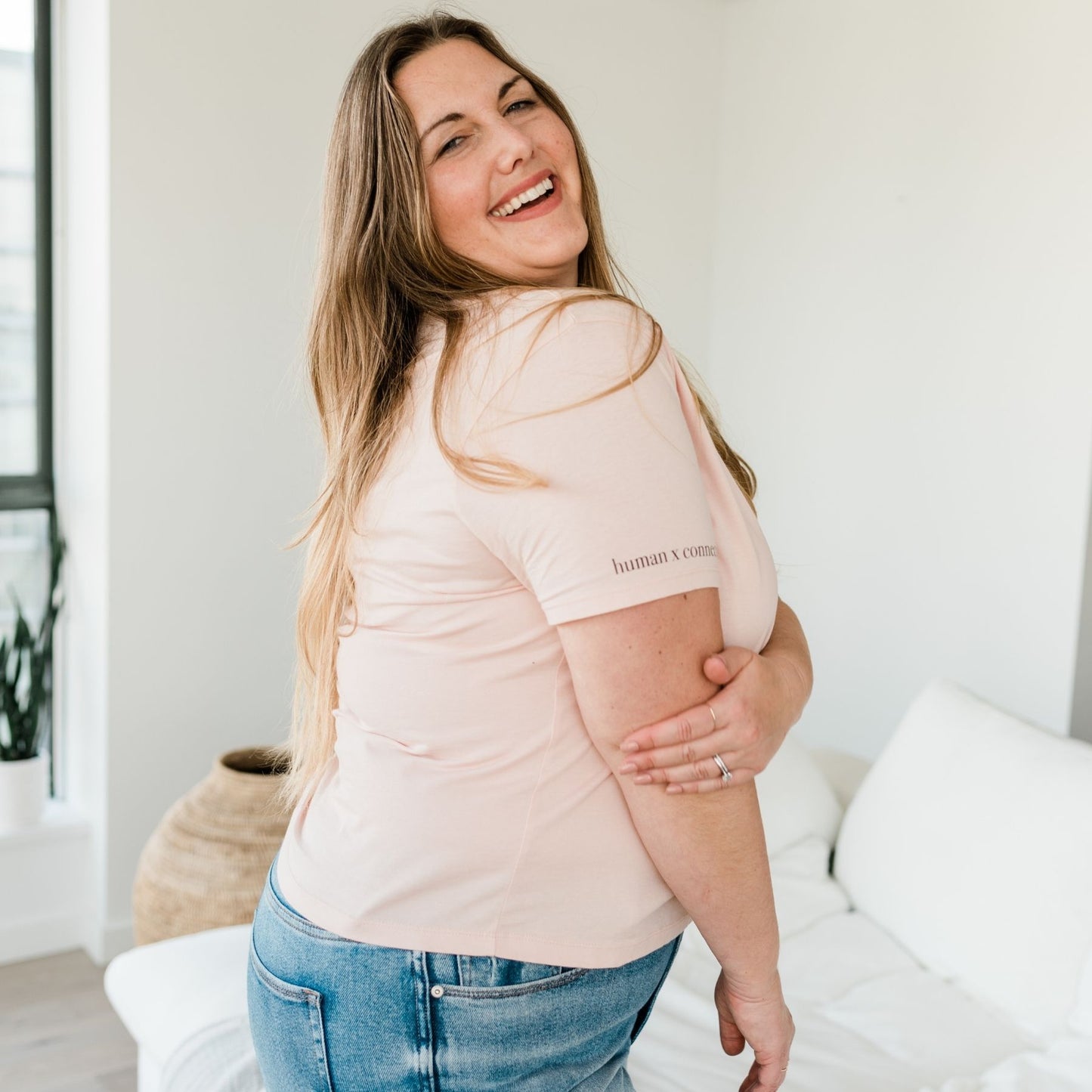 Lilac Human Classic T-Shirt | Daydream Pink