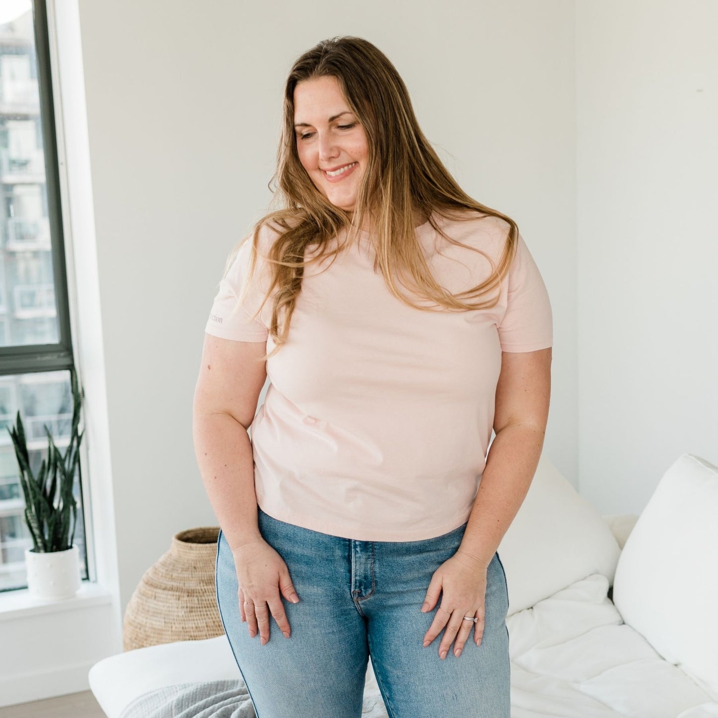 Lilac Human Classic T-Shirt | Daydream Pink
