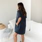 Kayla Easy T-Shirt Dress | Gray Dawn
