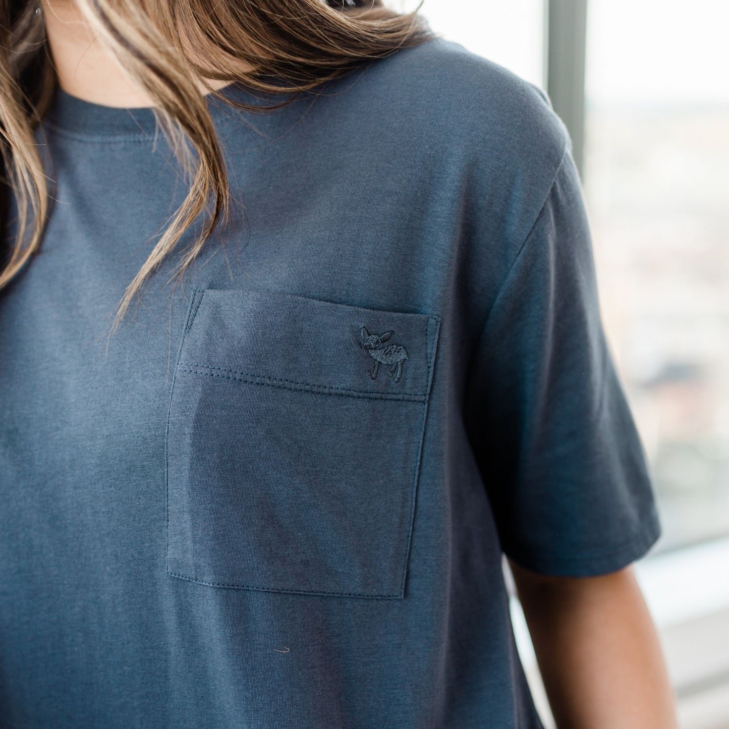 Kayla Easy T-Shirt Dress | Gray Dawn