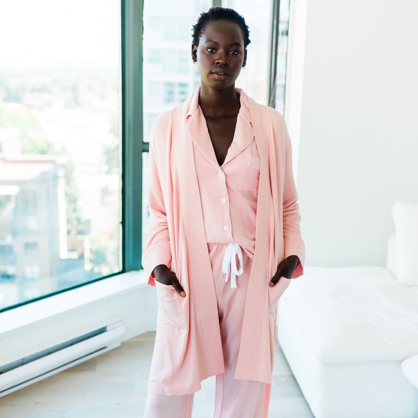 Dahlia Belted Kimono | Daydream Pink