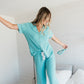 Kaitlyn Crop Sleep Pants | Tidepool